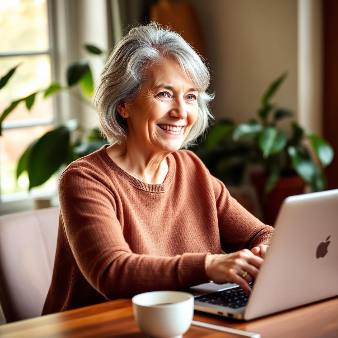 Mujer aprendiendo en el mundo digital